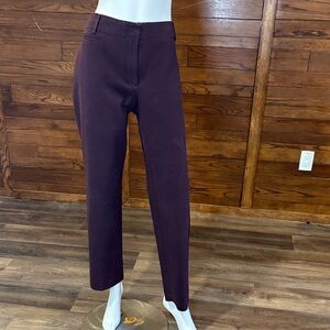 Newport Deep Plum Straight Trousers